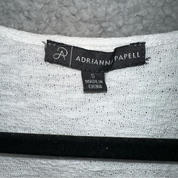 Adrianna Papell Embroidered Lace Long Sleeve Overlay Blouse - Picture 2 of 11